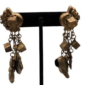 Childhood Charm Dangle Earrings Blocks Bears Baby Shoe & More Unique Design